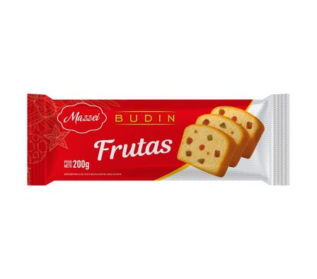 BUDIN MAZZEI VAINILLA C/FRUTAS LA CUMBRE 200GR