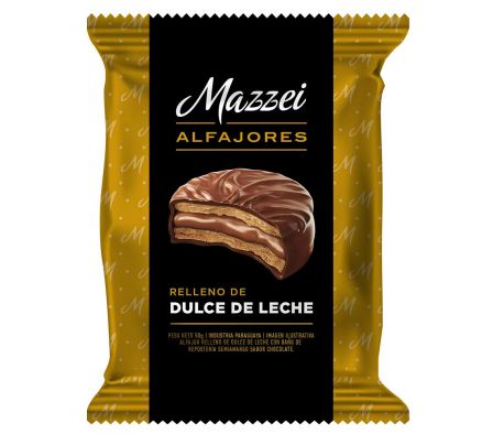 ALFAJOR MAZZEI PREMIUM BAÑO NEGRO 50GR