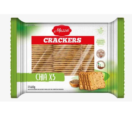 GALLETITA CRACKER MAZZEI TRIPACK CHIA 465GR