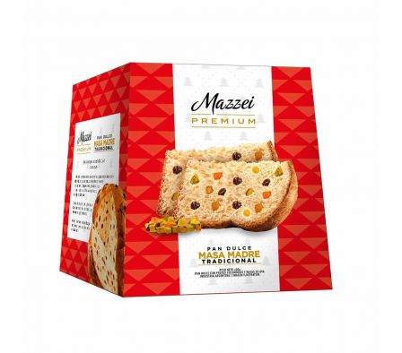 PAN DULCE MAZZEI MASA MADRE FRUTAS CAJA 400GR