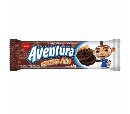 GALLETITA AVENTURA FLOWPACK CHOCOLATE 48GR