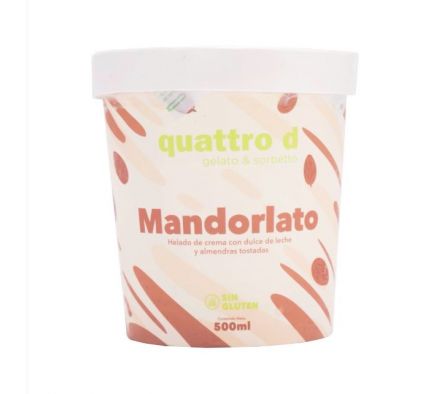 HELADO QUATTRO D MANDORLATO 500ML