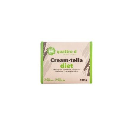 HELADO QUATTRO D CREAM TELLA DIET 420GR