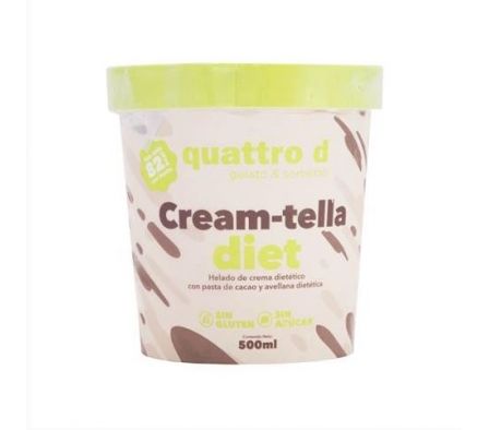 HELADO QUATTRO D CREMA AMERICANA DIET 500 ML