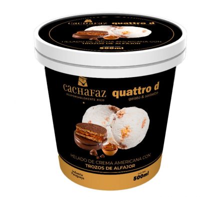 HELADO QUATTRO D DE CACHAFAZ 500 ML