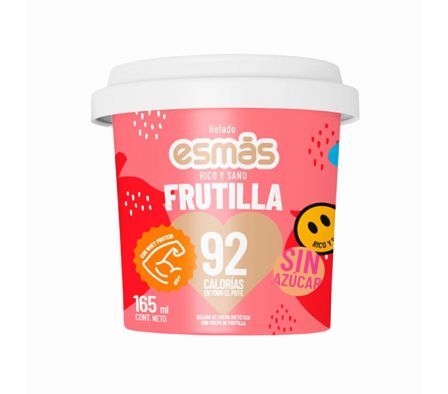 HELADO ESMAS FRUTILLA CREMA 165 ML