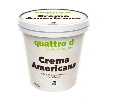 HELADO QUATTRO D CREMA AMERICANA 500GR