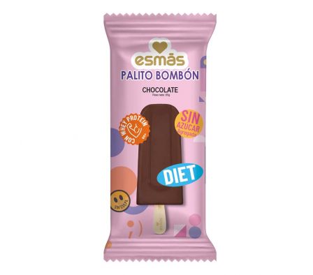 HELADO PALETA ESMAS BOMBON CHOCOLATE DIET 65GR.