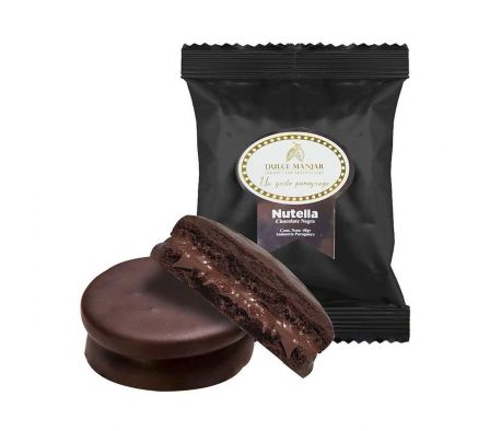 ALFAJOR DULCE MANJAR CHOCOLATE NEGRO C/NUTELLA 20G
