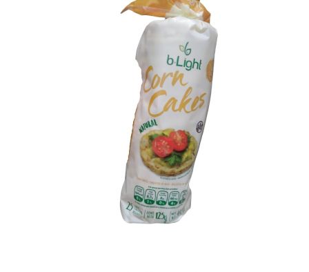 GALLETA DE MAÍZ  B-LIGHT NATURAL 125GR
