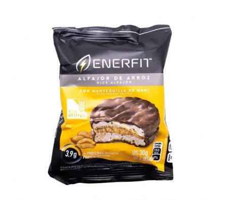 ALFAJOR DE ARROZ ENERFIT C/MANTEQUILLA MANI 30GR