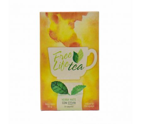 TE FREE LIFE YERBA MATE CON STEVIA E/SAQUITOS 25SA