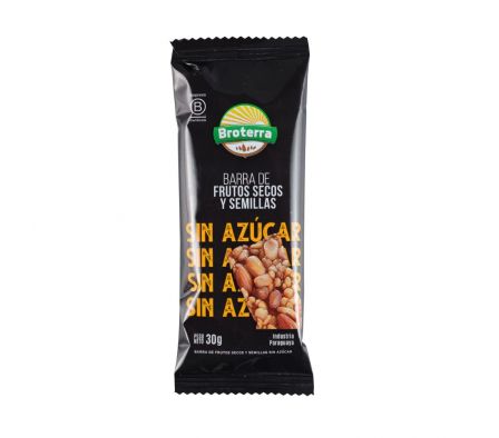 BARRITA BROTERRA DE FRUTOS SECOS Y SEMILLAS 30GR