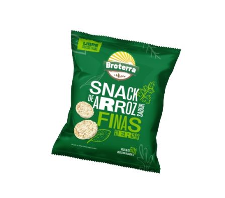 GALLETAS BROTERRA  DE ARROZ  FINAS HIERBAS 50 GR.