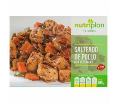 SALTEADO NUTRIPLAN DE POLLO C/VEGETALES CONG. 360G