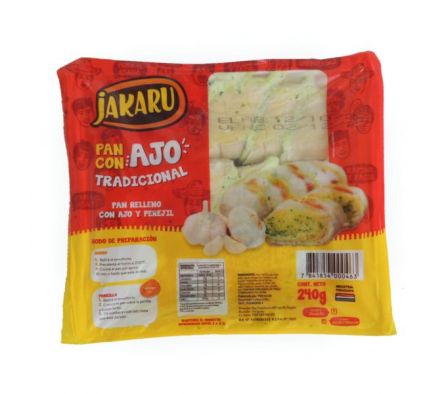 PAN JAKARU RELLENA CON AJO CONGELADO 240GR