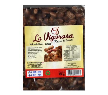DULCE DE MANI LA VIGOROSA ENTERO 300GR
