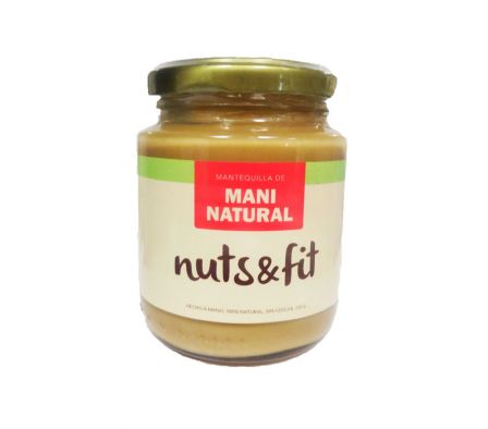 MANTEQUILLA DE MANI NUTS&FIT NATURAL 230GR