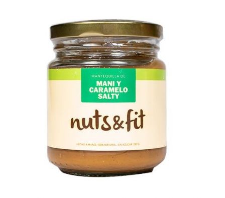 MANTEQUILLA DE MANI NUTS&FIT CARAMELO SALTY 230GR