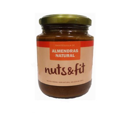 MANTEQUILLA DE ALMENDRA NUTS&FIT NATURAL 230GR