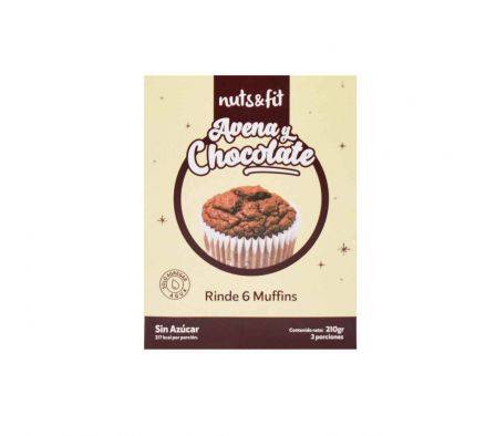 PRE-MEZCLA MUFFIN NUTS&FIT AVENA CHOCO S/A 230GR