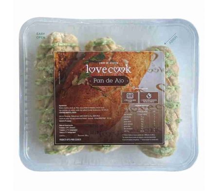PAN DE AJO LOVE COOK LIBRE DE GLUTEN 600GR