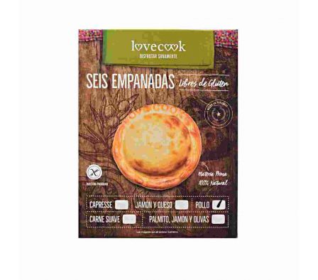 EMPANADA  POLLO LOVE COOK LIBRE DE GLUTEN 6UNI