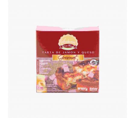 TARTA SABORES DE MI TIERRA DE JAMÓN Y QUESO 250ML