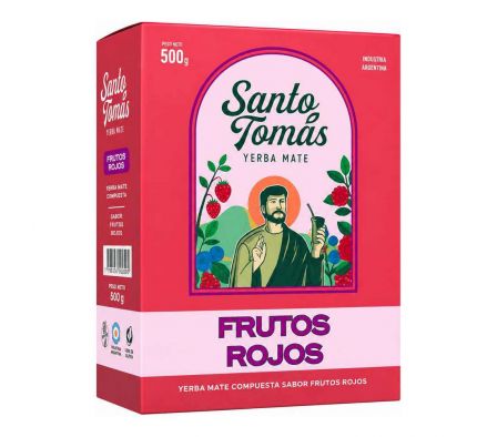 YERBA MATE SANTO TOMAS FRUTOS ROJOS 500GR