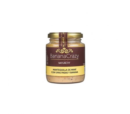MANTEQUILLA DE MANI NATURE FIT UVAS PASAS Y BANANA