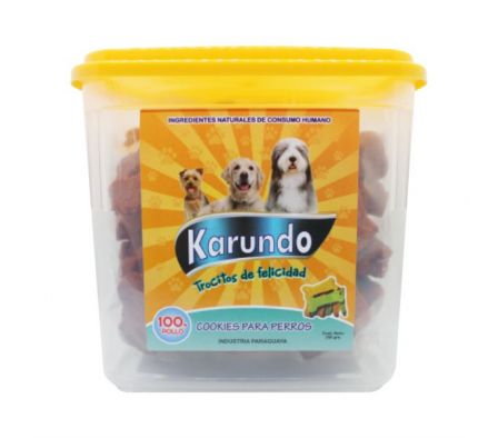 GALLETAS NATURALES KARUNDO PARA PERROS CARNE 250GR