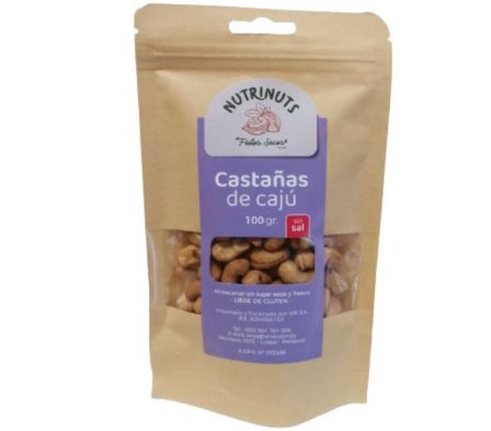 CASTAÑAS DE CAJU WR TOSTADA SIN SAL 100GR