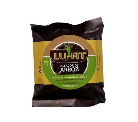 ALFAJOR LU FIT RELLENO DE MANI 55GR