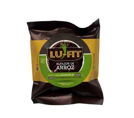 ALFAJOR LUFIT ARROZ RELLENO DE COCO 55GR