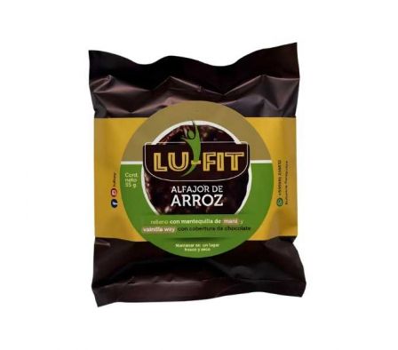 ALFAJOR LUFIT ARROZ RELLENO VAINILLA WHEY 55GR