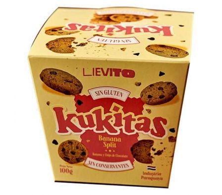 GALLETITA KUKITAS LIEVITO BANANA SPLIT 100GR