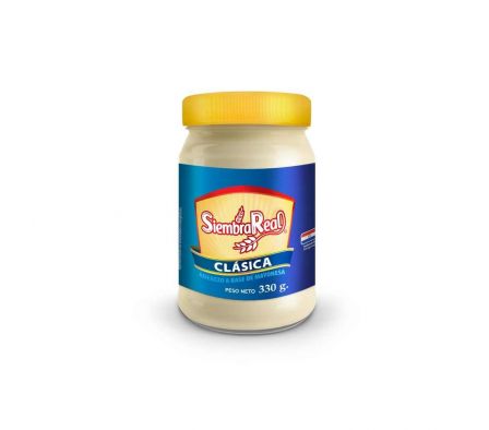 MAYONESA SIEMBRA REAL CLASICA FRASCO 330GR