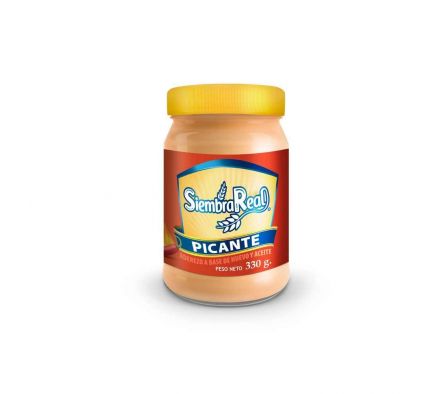 MAYONESA SIEMBRA REAL CON PICANTE FRASCO 330GR