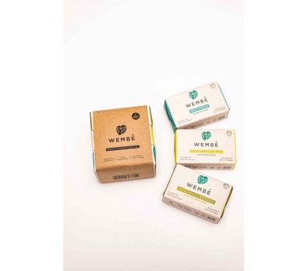 PACK JABON TOCADOR WEMBE  CUIDADO EXFOLIACION160GR