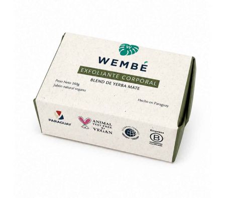 JABON NATURAL WEMBE VEGANO  YERBA MATE 160GR      