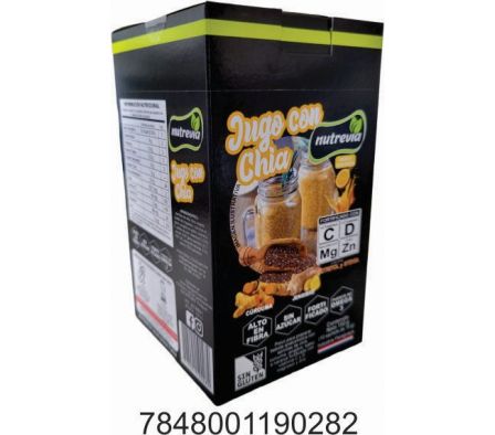 JUGO CON CHIA SABOR NARANJA