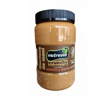 MANTECA NUTREVIA DE MANÍ CRUNCHY 500GR