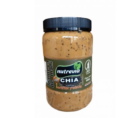 MANTECA NUTREVIA DE MANÍ CHIA 500GR