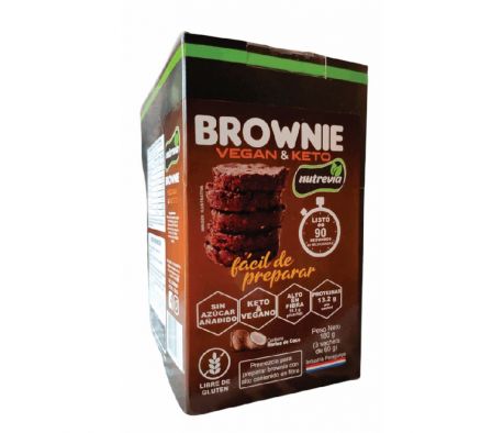 PREMEZCLA NTRVIA BROWNIE KETO&VEGANO S/TACC3X180GR