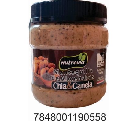 MANTEQUILLA DE ALMENDRAS    CHIA & CANELA