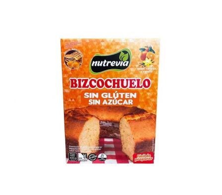 PREMEZCLA BIZCOCHUELO NUTREVIA S/GLU NARANJA 400G