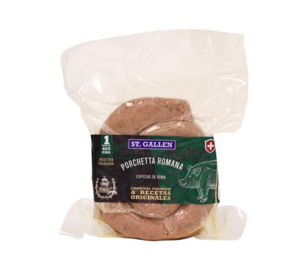 CHORIZO ST GALLEN PORCHETTA ROMANA PAQ 400GR