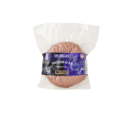 CHORIZO ST. GALLEN SAUCISSON AL AJO PAQ. 400GR