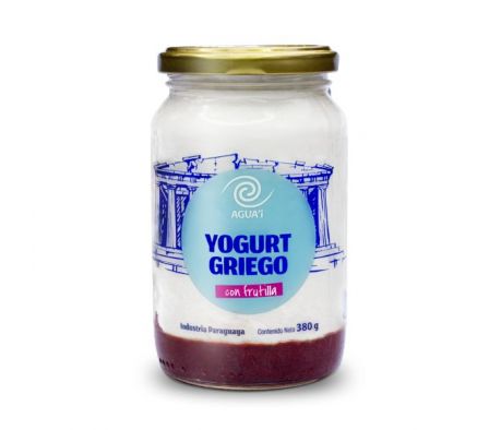 YOGUR GRIEGO CON FRUTILLA AGUAI 380GR