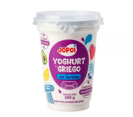 YOGUR JOPOI TIPO GRIEGO DESLACTOSADO 200GR